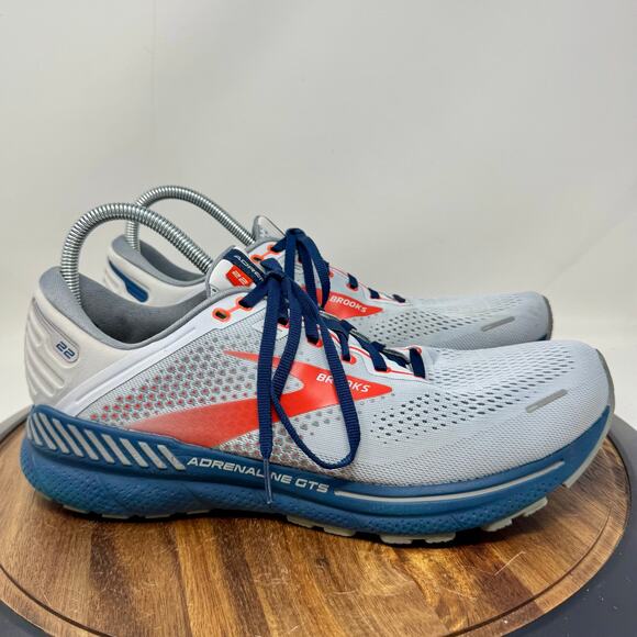 Brooks Adrenaline GTS 22 Running Shoes Gray Sneakers Men's Size 11.5 - Picture 1 of 8